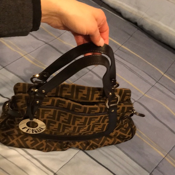 Fendi Zucca medium Chef shopper tote, Shoulder bag -tobacco color - Picture 8 of 8